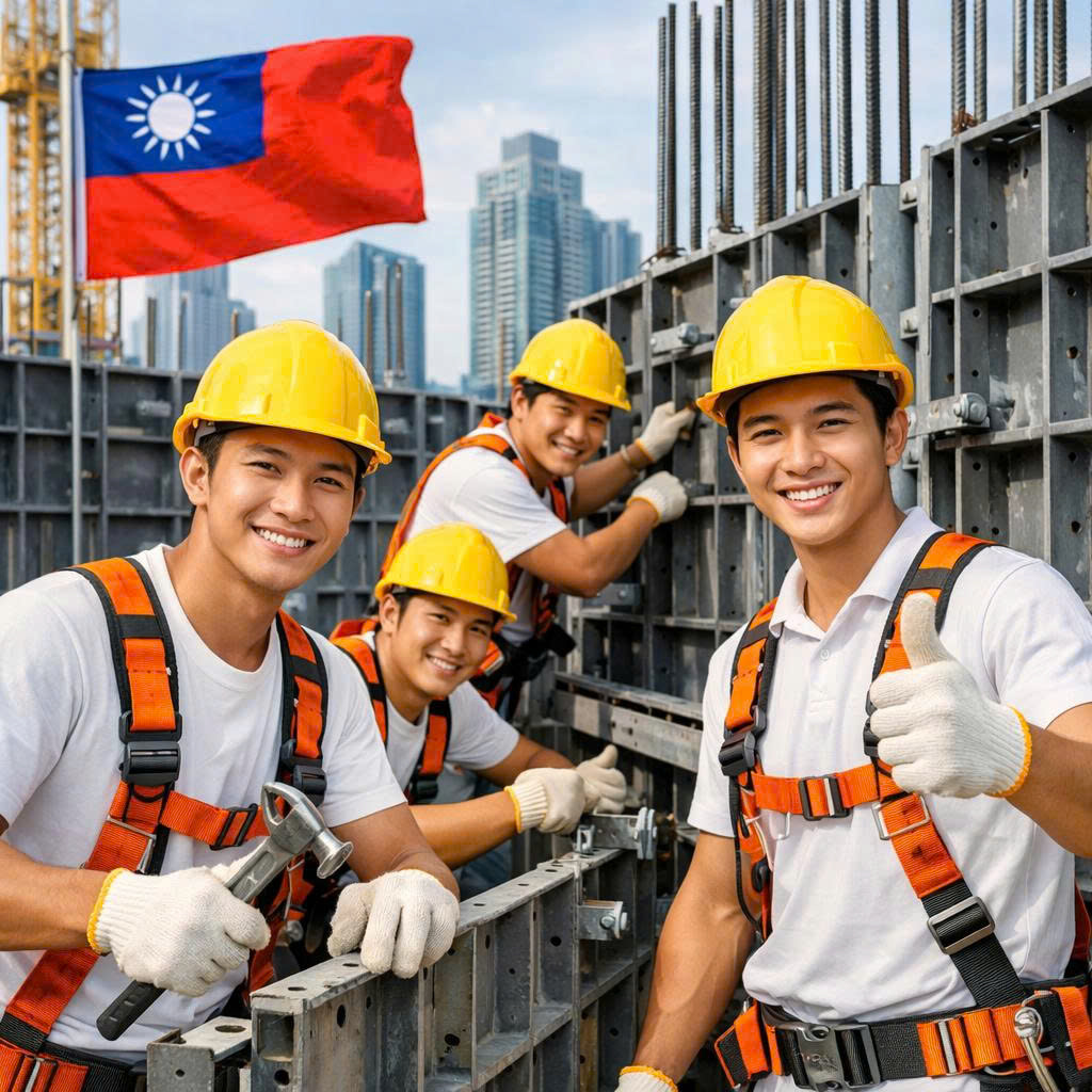 Tuyển 30 nam thợ mộc coppha làm việc tại Cao Hùng, Đài Loan. Tăng ca tốt.